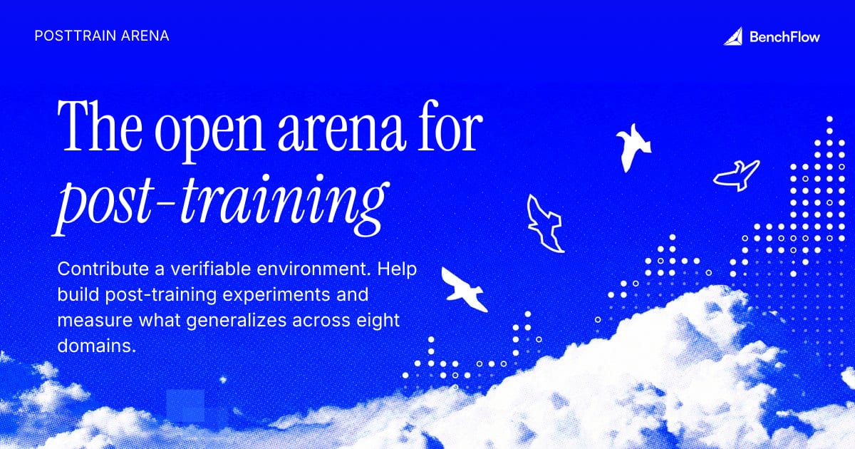 PostTrain Arena — Contribute verifiable environments and explore evidence from post-training experiments.